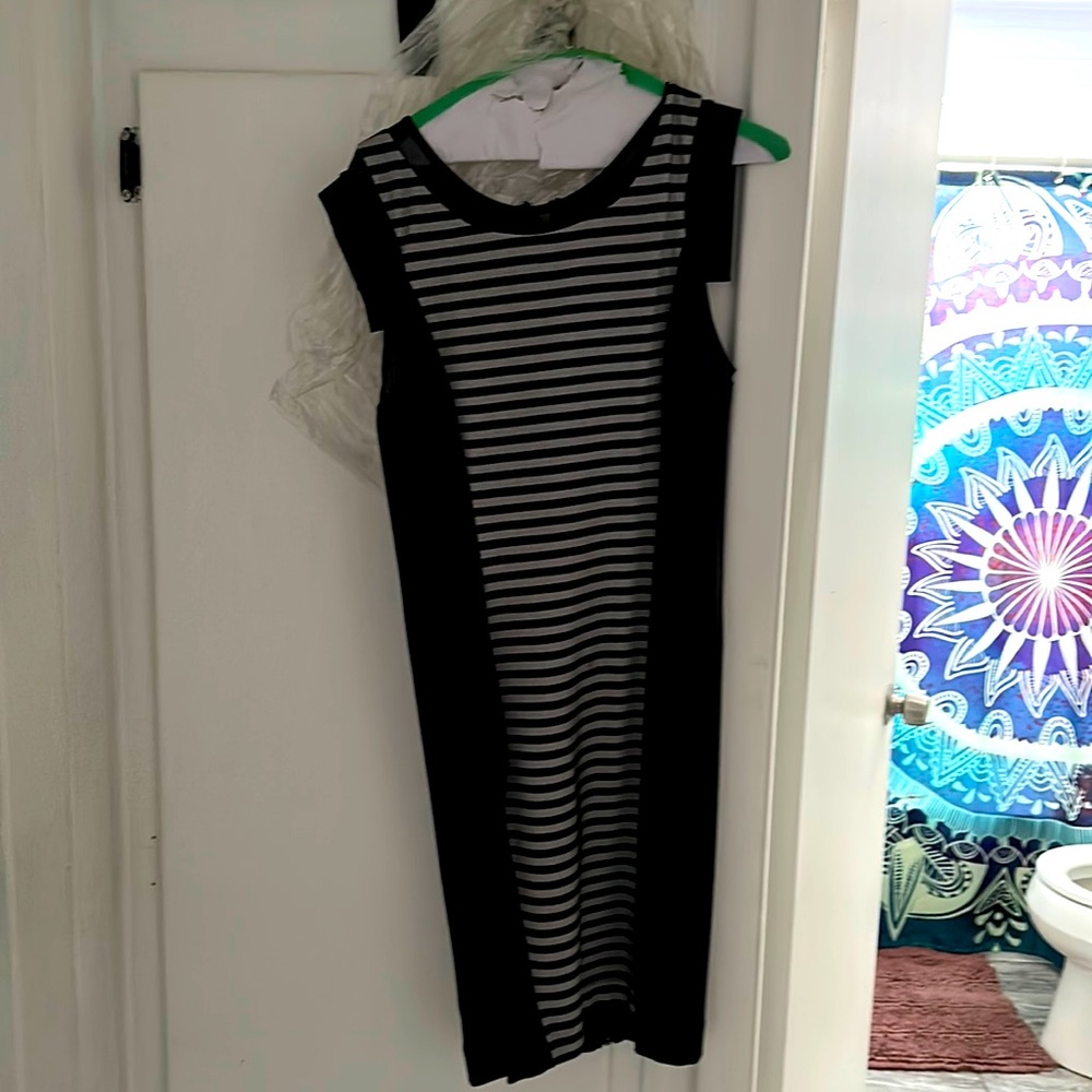 Black and white dress worn once and freshly dry cleaned